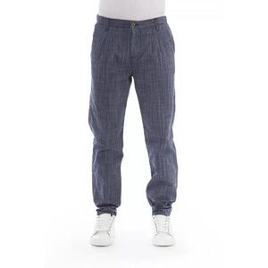 Baldinini Trend Cotton Chino Pants Men Blue Bottoms
